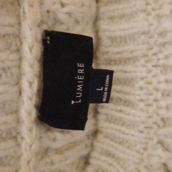 Pretty Lumiere striped sweater size L - Picture 3 of 3
